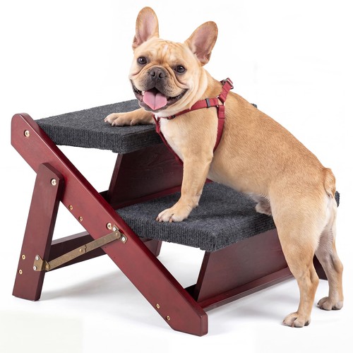 Wooden pet stairs 2 step - pet,